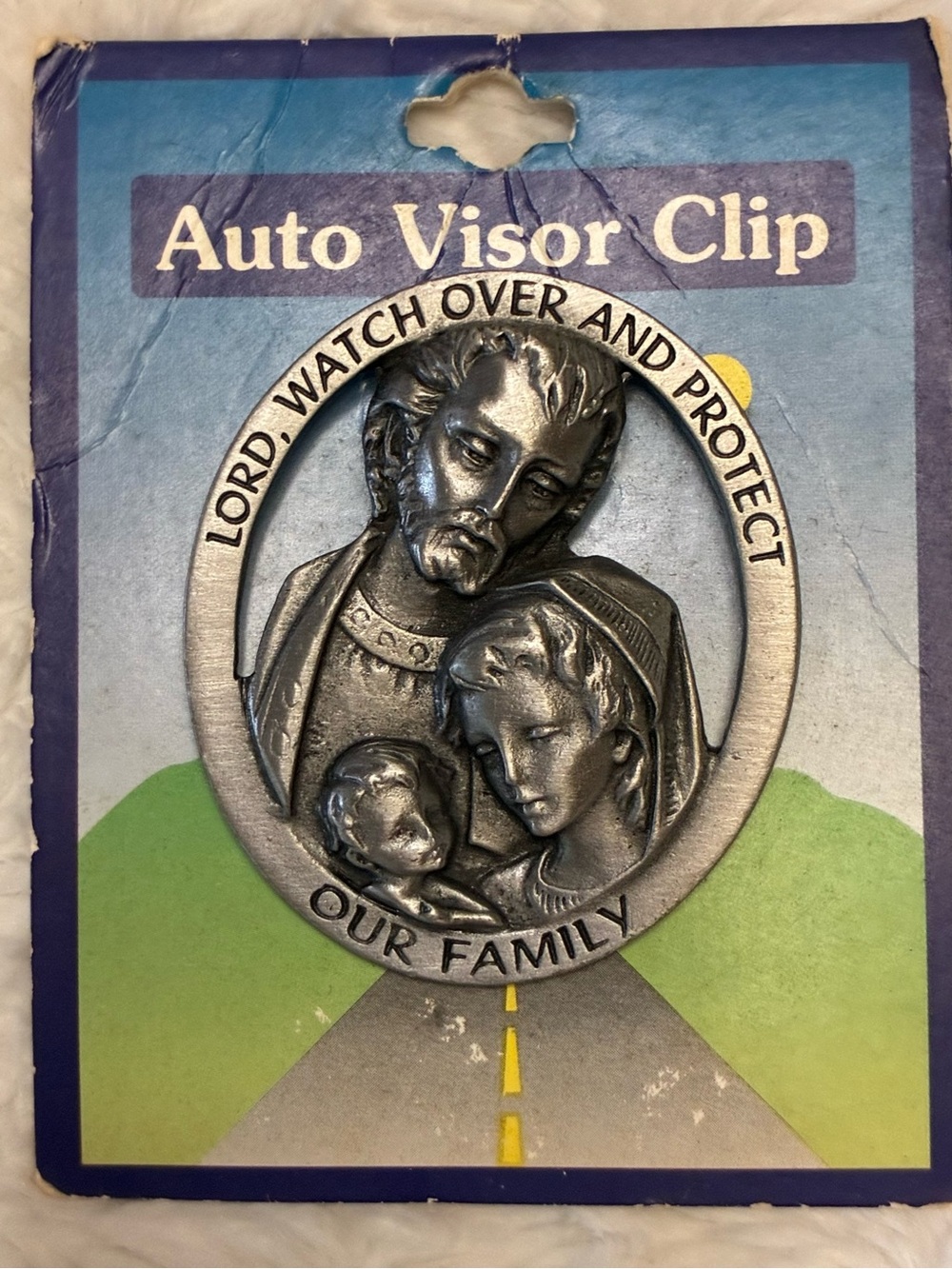 Holy Family Visor Clip